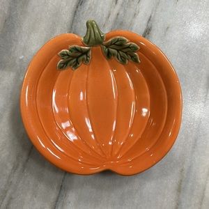 Pampered Chef Pumpkin Dish Halloween Simple Additions Fall New in Box Ceramic